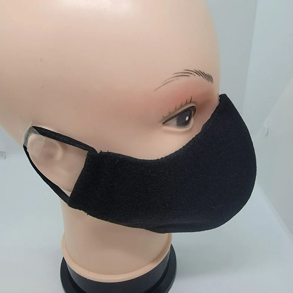 New Face cover ear loop black Mask Women's Embroidered handmade bouquet flowers